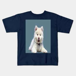 White dog Kids T-Shirt